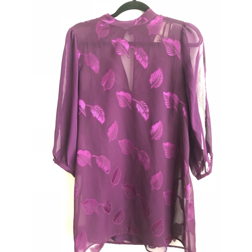 Purple Print Shift Dress
